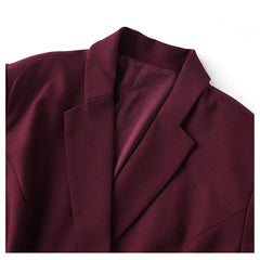 Versatile Notched Double Breasted Wool Blazer
