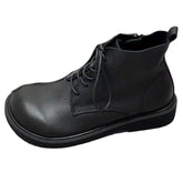 British Plush Wedge Ankle Booties