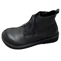 British Plush Wedge Ankle Booties