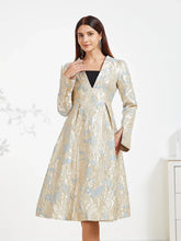 High-End Embroidered Midi Dress