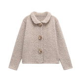 Smooth Knitted Short Cardigan