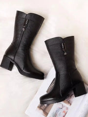 Non-Slip Mid Calf Boots