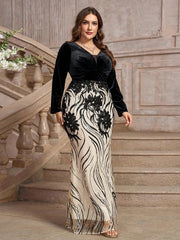 Heavily Embellished Embroidered Maxi Dress