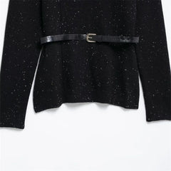 Casual Stand-up Collar Knitted Sweater