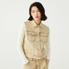 Snatched Me Denim Vest