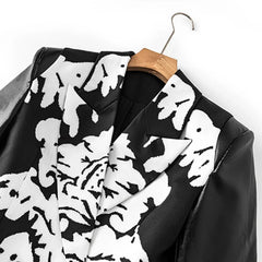 Hit Spliced Color-Block Blazer