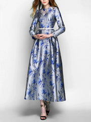 Glamorous Floral Nights Evening Party Dress