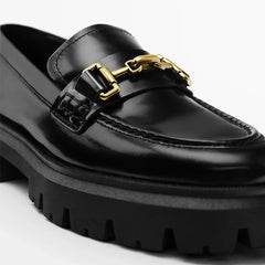 England Style Thick Sole Loafers