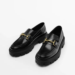 England Style Thick Sole Loafers