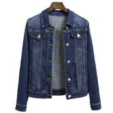 Trendy Button Closure Denim Coat