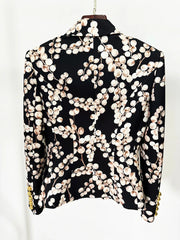 Redcurrant Button Blazer Suit