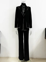 Diamond Decoration Pantsuits