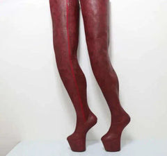 Light Hoof Heelless Crotch Boots