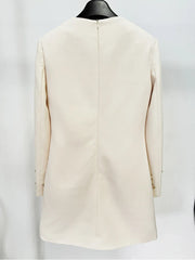 Fashion Beaded Long Sleeve Party Dress