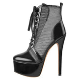 Thin High Heel Ankle Boots