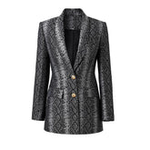 Two Buttons Slim Fitted Blazer