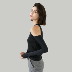 Off-shoulder Thin Top Sweater