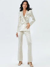 White Double Breasted Business Blazer Suits