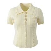 Trendy Short Sleeves Pullover Sweater