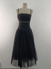 Elegant Tweed 2 Piece Sling Dress