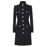 Classic Studded Button Dress Jacket
