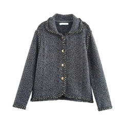 Versatile Loose Lapel Knit Jacket