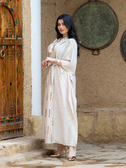 Beautiful Bat Sleeved Evening Dress