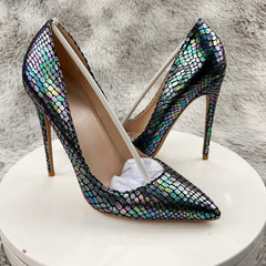 Shiny Effect Women's High Heel Stiletto Pumps
