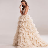 Tiered Layer Ruffle Prom Dress