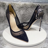 Vionenet Sparkling Mesh Heel Shoes