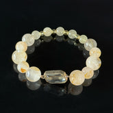 Leo Crystal Bracelet – Golden Rutilated Quartz for Wealth & Confidence