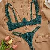 See-through Lace Bra Set