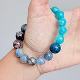 Blue Apatite & Sodalite Crystal Bracelet