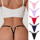Love Heart Chain Bowknot Low Waist Seamless Thong