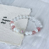 Moonlight Pearls and Strawberry Quartz—Crafting a Gentle Universe on the Wrist.