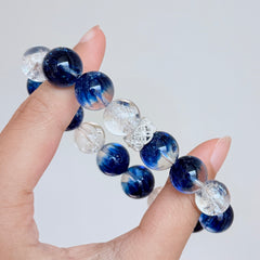 Kyanite & Clear Quartz Crystal Bracelet