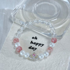 Moonlight Pearls and Strawberry Quartz—Crafting a Gentle Universe on the Wrist.