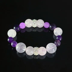 Spiritual Love & Intuition Zodiac Crystal Bracelet for Pisces & Aquarius