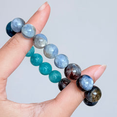 Blue Apatite & Sodalite Crystal Bracelet