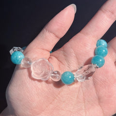 Cancer Crystal Bracelet – Turquoise & Rose Quartz Healing Bracelet