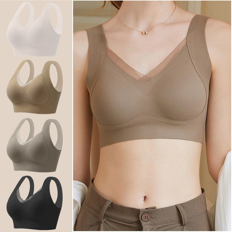 Seamless Push-Up Breast Reduction Anti-sagging Sports Bra