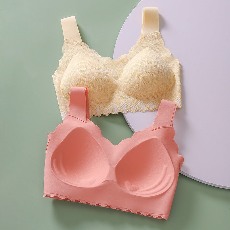one-piece extended strap latex bra