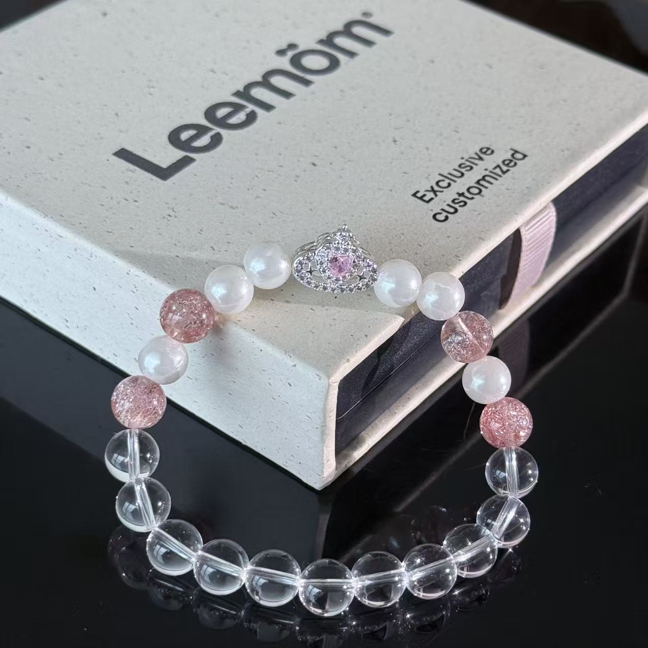 Moonlight Pearls and Strawberry Quartz—Crafting a Gentle Universe on the Wrist.