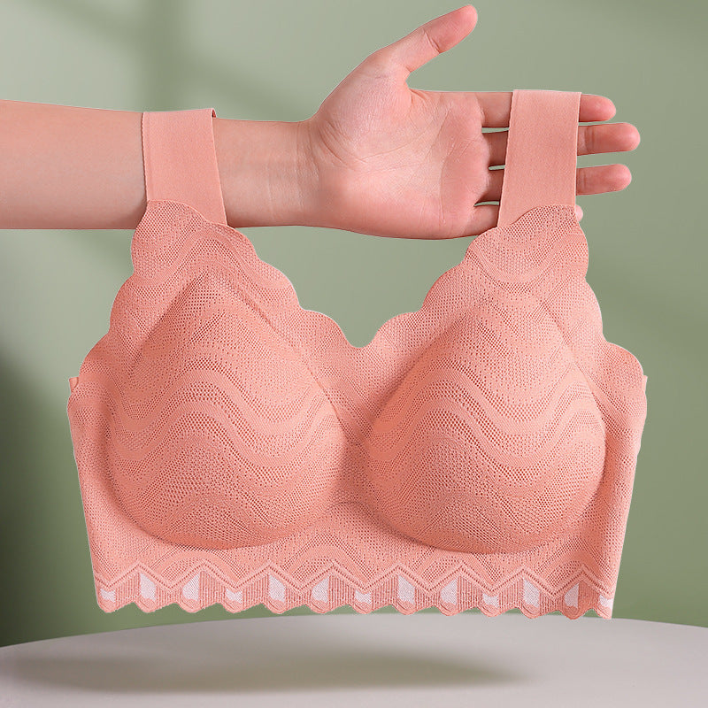 one-piece extended strap latex bra