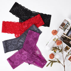 Seamless Lace See-through Underwear Thong