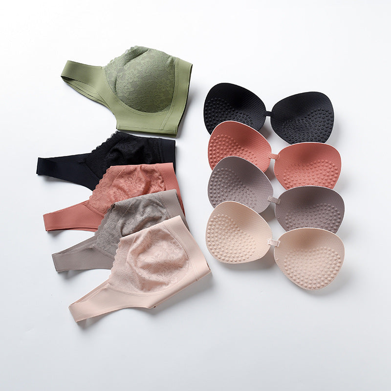 Women Push Up Comfortable No Steel Ring Sports Bra
