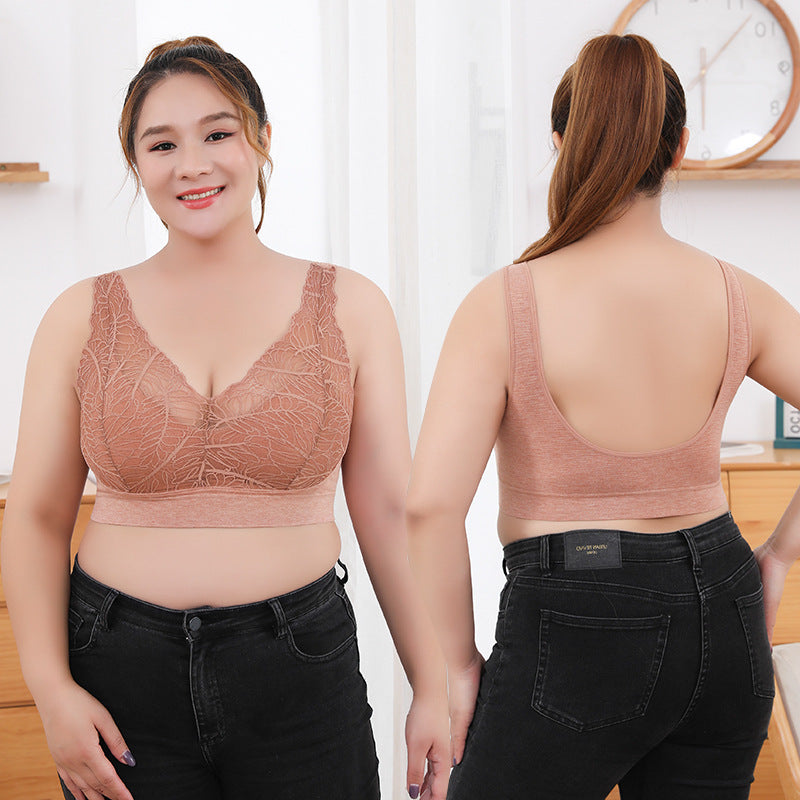 lace beautiful back cotton gauze breathable bandeau