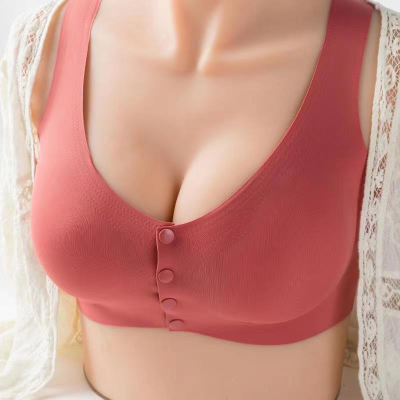 wire-free ice silk comfortable bra