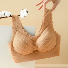Push up No Steel Ring Lace Beautiful Back Bra