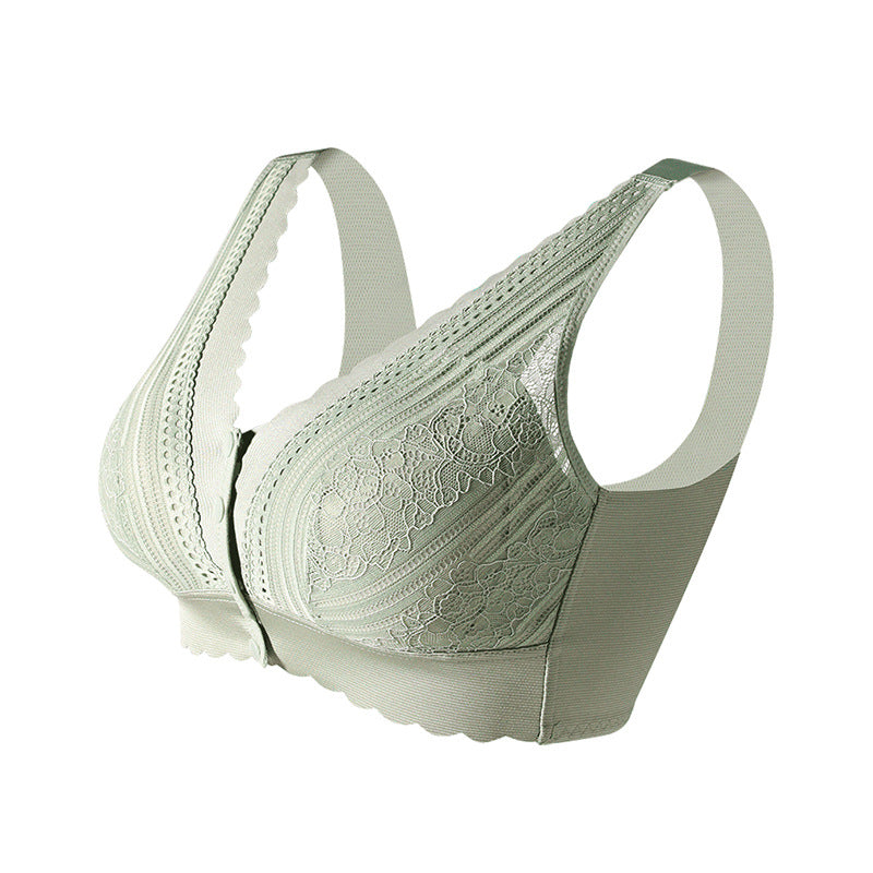 Thin Front Button Lightweight Push-up Comfortable Bra